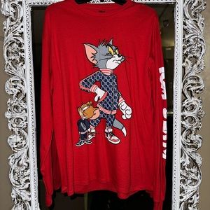 TOM AND JERRY “Gucci” themed long sleeve shirt